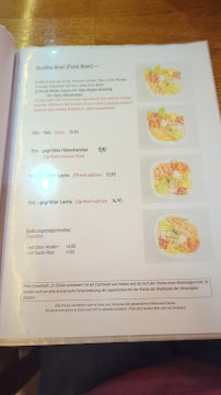 Menu / carte de Phantasia à Berlin