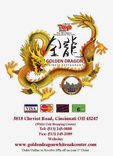 Chinese Restaurant «Golden Dragon: White Oak Center», reviews and photos, 5818 Cheviot Rd, Cincinnati, OH 45247, USA