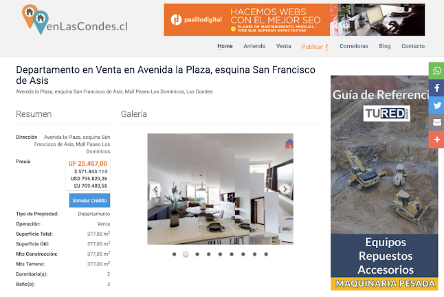 Opiniones de Propiedades en Las Condes | Casas y Departamentos en Venta o Arriendo en Las Condes - Agencia de publicidad