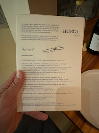 austa à Almancil menu