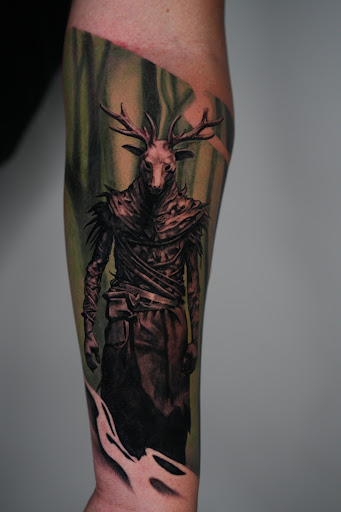 Explore black tattoo cover up ideas, creative tattoo ideas in Culver City, available at Art Collector Tattoo