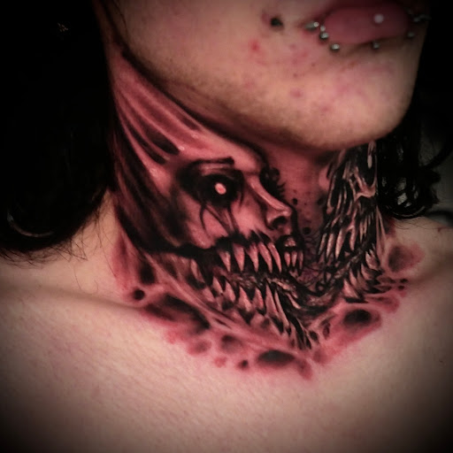 Explore female lion tattoo ideas, creative tattoo ideas in Warren, available at Apothic Ink Tattoo Studio