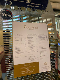 Boccaccio à Nice menu