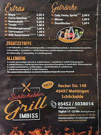 Menu du Schlickelder Grill à Mettingen