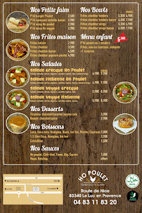 Menu / carte de Ho poulet à Le Luc