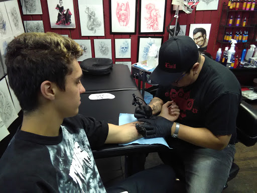 Explore cute female tattoos ideas, creative tattoo ideas in Albuquerque, available at Evil Emporium of Tattoos