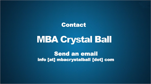 MBA Crystal Ball - Top MBA Admissions Consultant