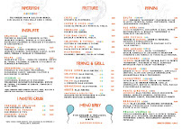 Menu du Vistamare à Taranto