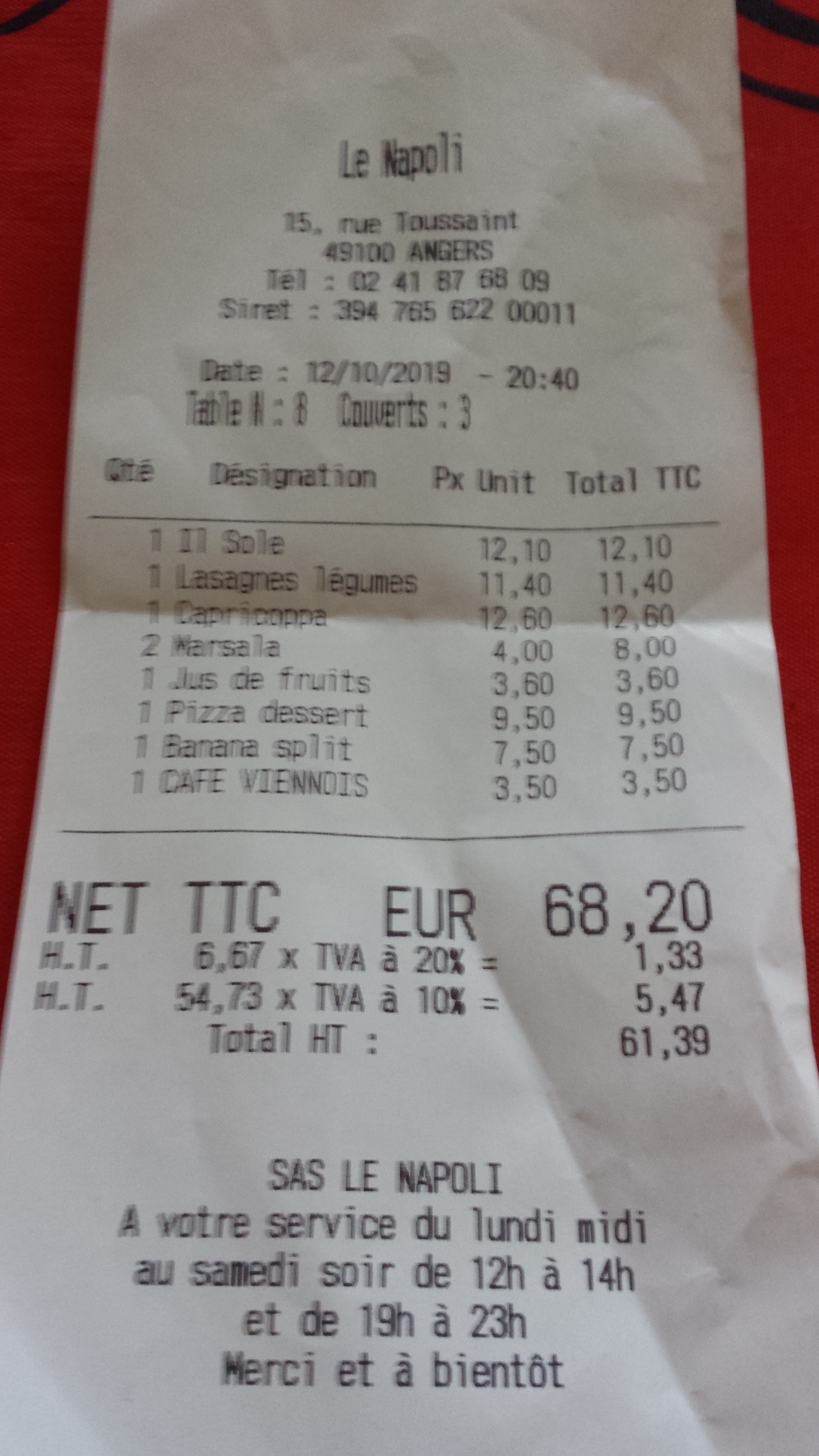 Photo n° 3 de l'avis de Raviano. fait le 13/10/2019 à 08:43