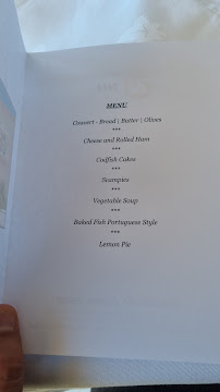 Mar do Guincho em Cascais menu n° 3