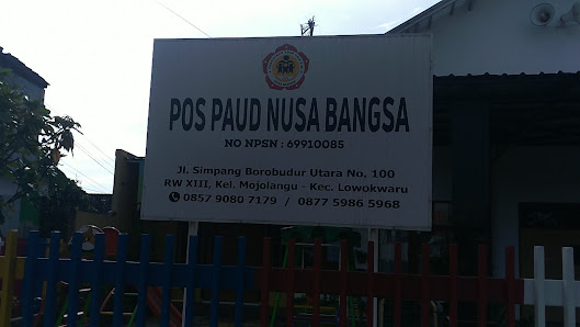 Bangunan - POS PAUD NUSA BANGSA (PAUD Malang)