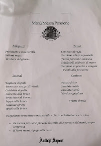 Menu du Antichi Sapori à Scafati