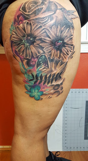 Explore forearm sleeve tattoo ideas for females, creative tattoo ideas in San Antonio, available at Pleasant Dreams Co Tattoo Studio llc