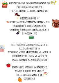 Ristorante Sociale à Como menu