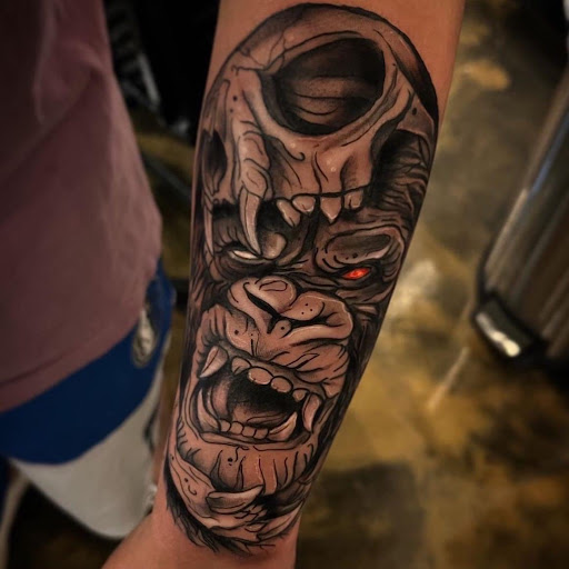 Explore karma tattoo ideas for men, creative tattoo ideas in Puyallup, available at Get Right Studios