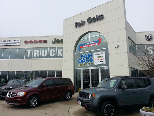 Car Dealer «Fair Oaks Chantilly Chrysler Jeep Dodge», reviews and photos, 4170 Auto Park Cir, Chantilly, VA 20151, USA