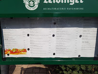 Carte du Ristorante Pizzeria Aroma à Weingarten