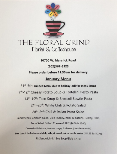 Coffee Shop «The Floral Grind Florist & Coffeehouse», reviews and photos, 10700 W Manslick Rd, Fairdale, KY 40118, USA