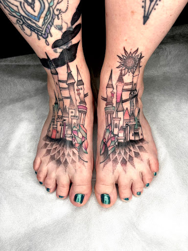 Explore newborn tattoo ideas, creative tattoo ideas in Clear Lake, available at Studio 65 Tattoos