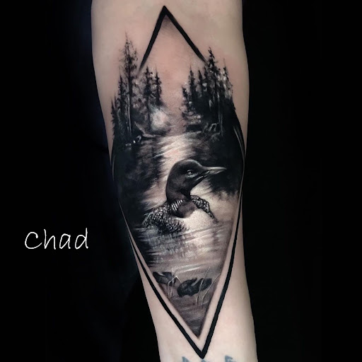 Explore tattoo ideas black and white, creative tattoo ideas in Sanford, available at Venom Ink Tattoo