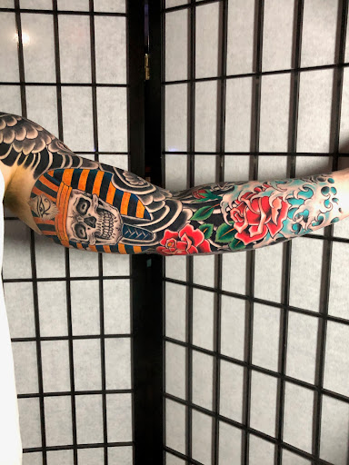 Explore crucifix tattoo ideas, creative tattoo ideas in Georgetown, available at Iron Rite Tattoo South