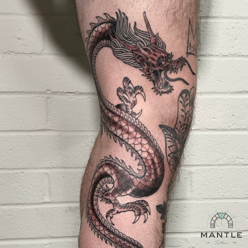 Explore star tattoo cover up ideas, creative tattoo ideas in Los Angeles, available at Mantle Tattoo