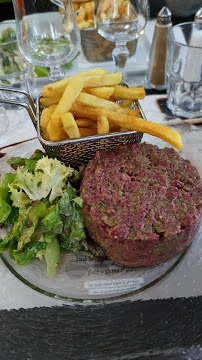 Steak tartare du Restaurant français Les Petites Voiles à Parcieux - n°6