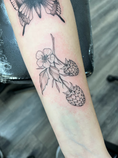 Explore ladies shoulder tattoo ideas, creative tattoo ideas in Leola, available at Sweet Omens