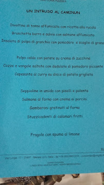 Al Caminun Trattoria Pizzeria à Merate carte