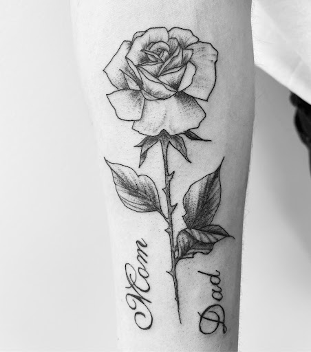Explore willy wonka tattoo ideas, creative tattoo ideas in Scranton, available at Black Sheep Tattoo & Piercing Studio