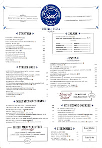 Carte du Sud Antica Forneria Siciliana à Palermo