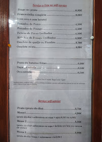 Menu du Restaurante selfe service Estrela - Prato do dia à Trofa