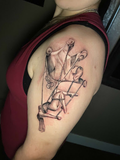 Explore yin yang tattoo ideas, creative tattoo ideas in Roanoke, available at Saint Cecilias Art Studio