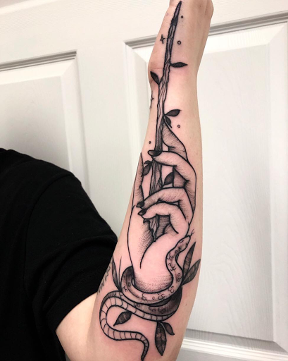 Explore matching ghost tattoo ideas, creative tattoo ideas in Burlington, available at Inferno Ink Tattoo & Body Piercing Studio