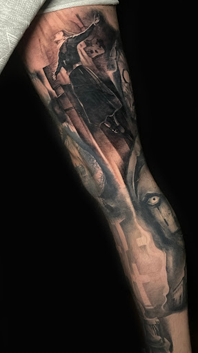 Explore music sleeve tattoo ideas, creative tattoo ideas in Las Vegas, available at Club Tattoo