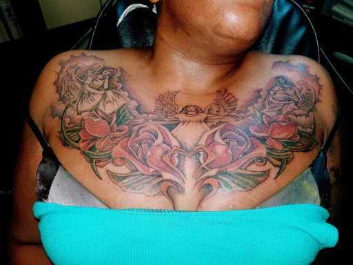Explore blast over tattoo ideas, creative tattoo ideas in Sumter, available at LegendaryArt,LLC ,Tattoo Shop