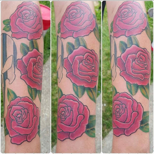 Explore ghostemane tattoo ideas, creative tattoo ideas in Leesville, available at Bad Apple Tattoo Studio