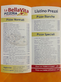 Menu du Pizzeria La Bella Vita à Molinella