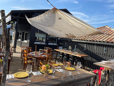 La Terrasse de la Poissonnerie du Port de Lanton à Lanton