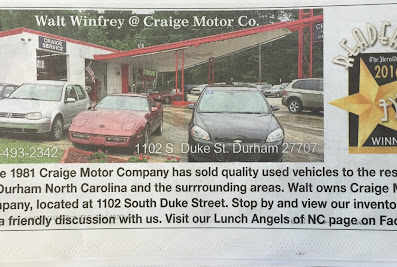Craige Motor Company of Durham, Inc. reviews