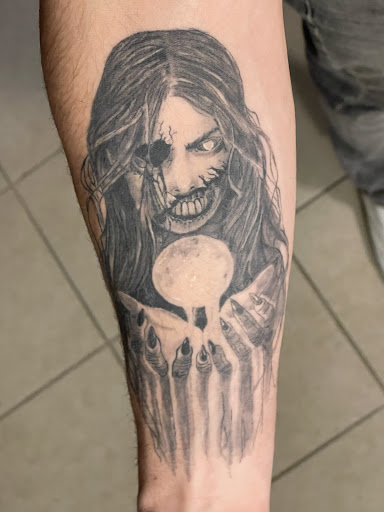 Explore thin blue line tattoo ideas, creative tattoo ideas in North Brunswick, available at Orpheus Tattoo Studio