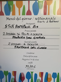 Menu / carte de Lo Stuzzichino à Civitavecchia