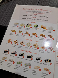 Buffet Sentier à Paris menu