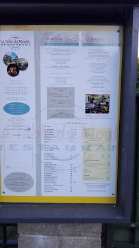 Menu / carte de La Table du Moulin à Champtocé-sur-Loire