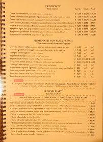Bounty à Bologna menu