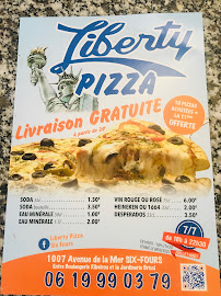 Menu / carte de Liberty Pizza à Six-Fours-les-Plages
