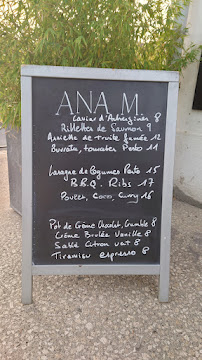 ANA M. Restaurant et Bar a vin de Loire à Blois carte