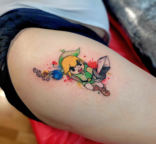 Explore cover up tattoo ideas male chest, creative tattoo ideas in Benton, available at Spectrum Tattoo