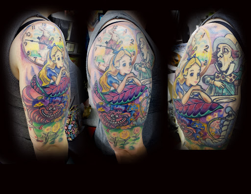 Explore hawaiian island tattoo ideas, creative tattoo ideas in Vinton, available at Cherry Bomb Tattoo and piercing