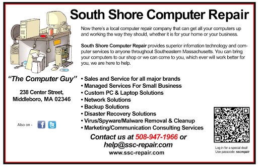 Computer Repair Service «South Shore Computer Repair», reviews and photos, 15 Pine St, Middleborough, MA 02346, USA